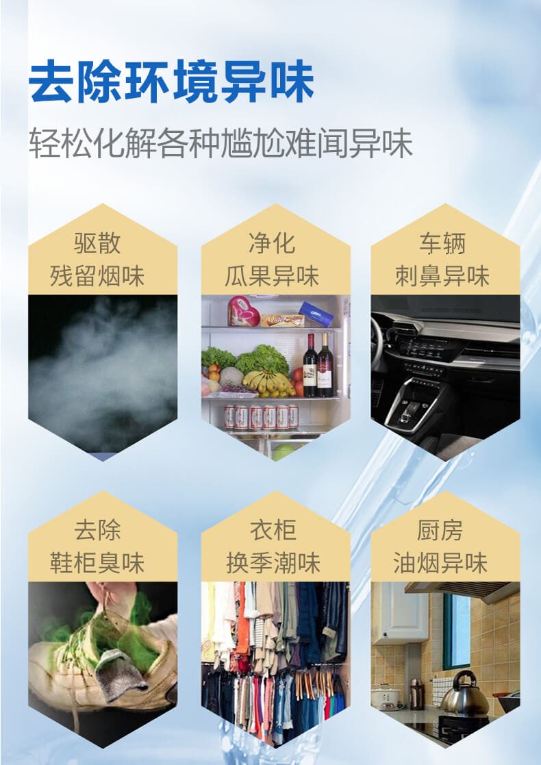 去除環(huán)境異味，輕松化解各種尷尬難聞異味