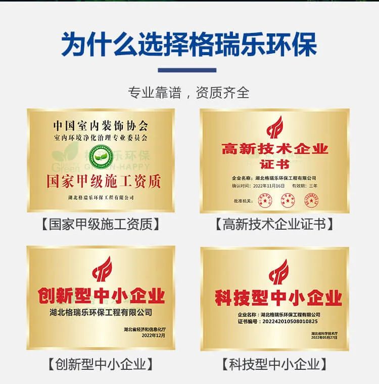 為什么選擇格瑞樂環(huán)保,專業(yè)靠譜，資質(zhì)齊全.國家甲級施工資質(zhì),高新技術(shù)企業(yè)證書,創(chuàng)新型中小企業(yè),科技型中小企業(yè)