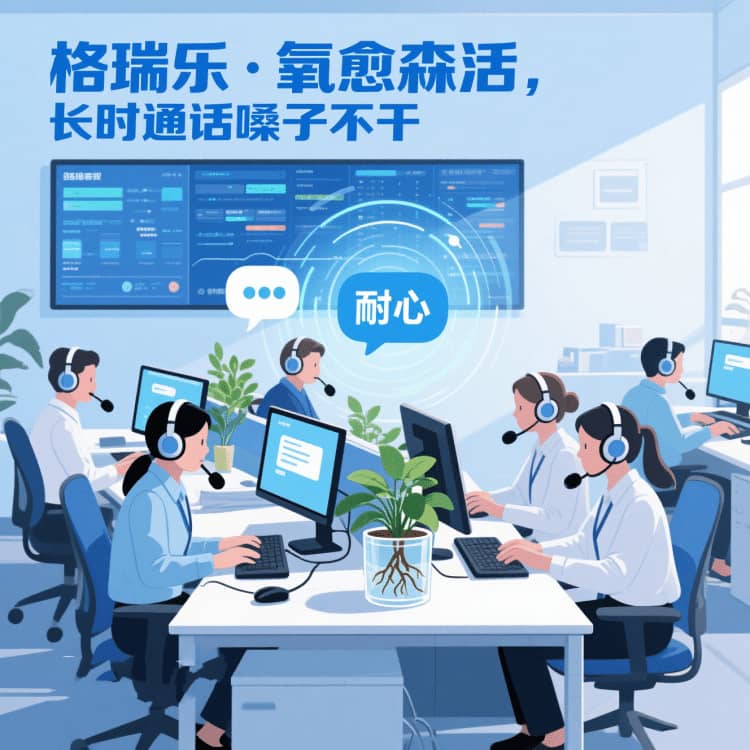 格瑞樂?氧愈森活 - 客服中心空氣凈化解決方案：讓每一次溝通都沉浸在森林般的清透里